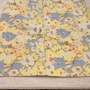 Liz Claiborne Yellow and Blue Pencil Skirt Casual Resort Wear